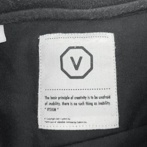 🔴 Visvim Velour Detail T-Shirt - Black - Picture 4 of 11